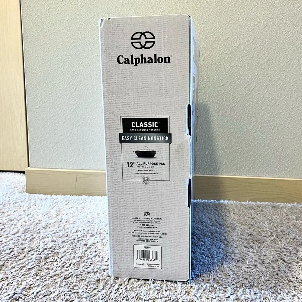 Calphalon Classic Hard-Anodized Nonstick 12” All Purpose Pan w/ Cover LIKE NEW - Picture 2 of 15